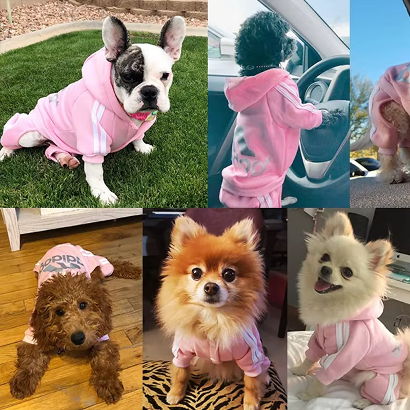 Adidog Dog Hoodie Jumpsuit