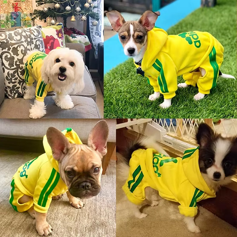 Adidog Dog Hoodie Jumpsuit